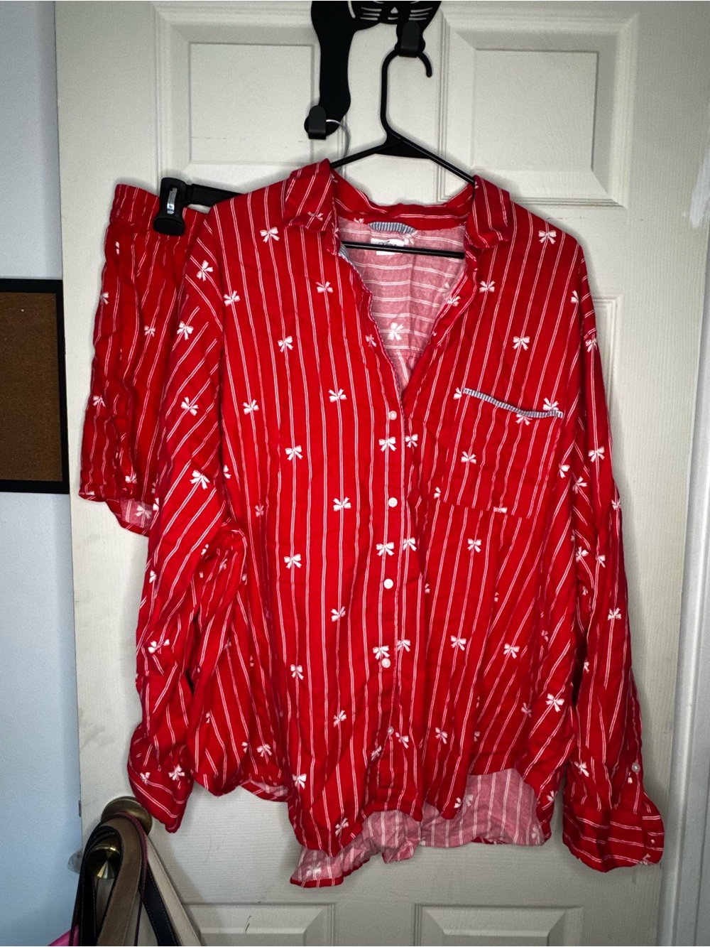 Aerie Christmas Flannel Pajama Set XXL